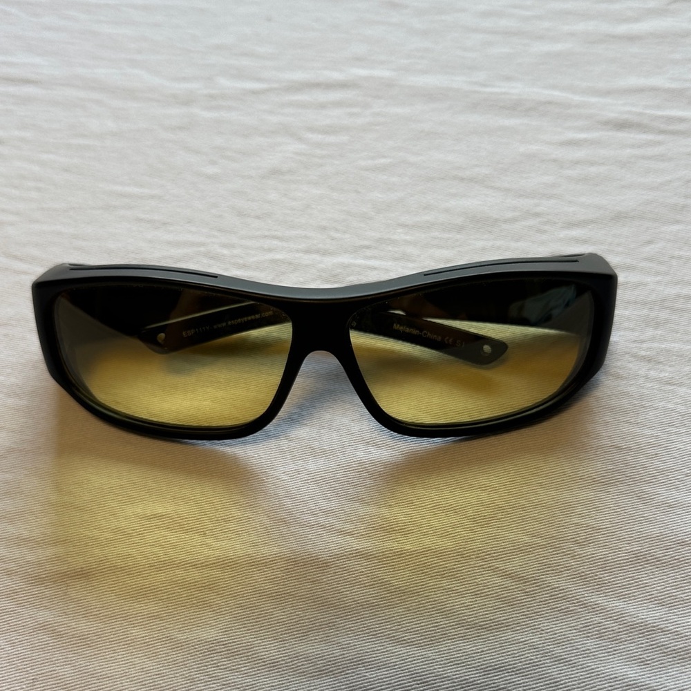 ESP Black Sunglasses with Yellow Lenses